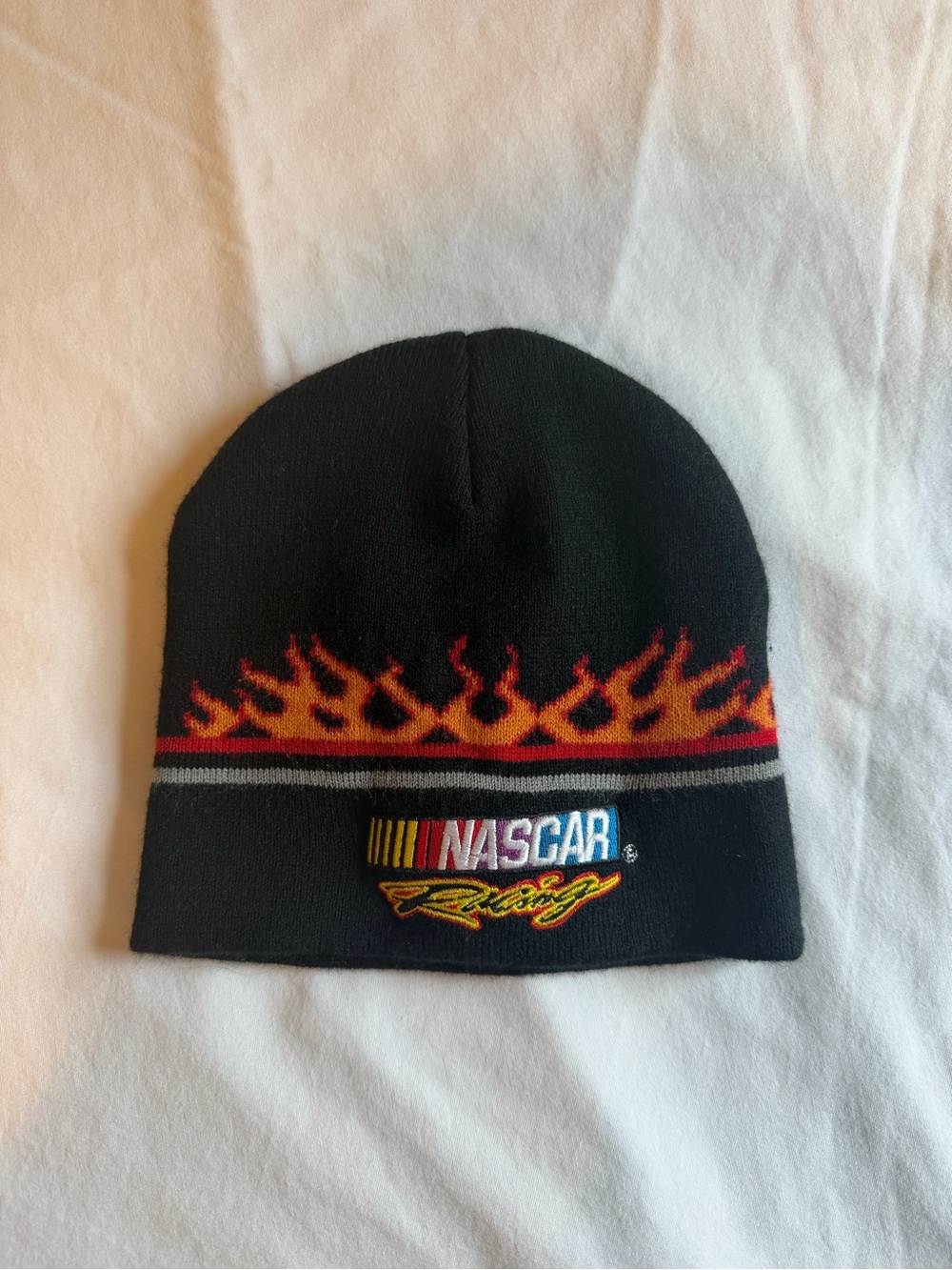Vintage NASCAR Flame Beanie